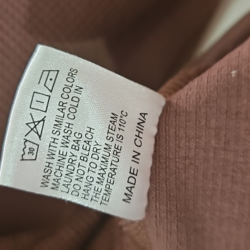 Casual Brown Thermal  Button-Up Henley Top - Picture 5 of 7